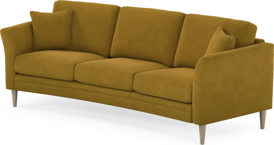 Eden - 3-sits soffa svängd - Gul