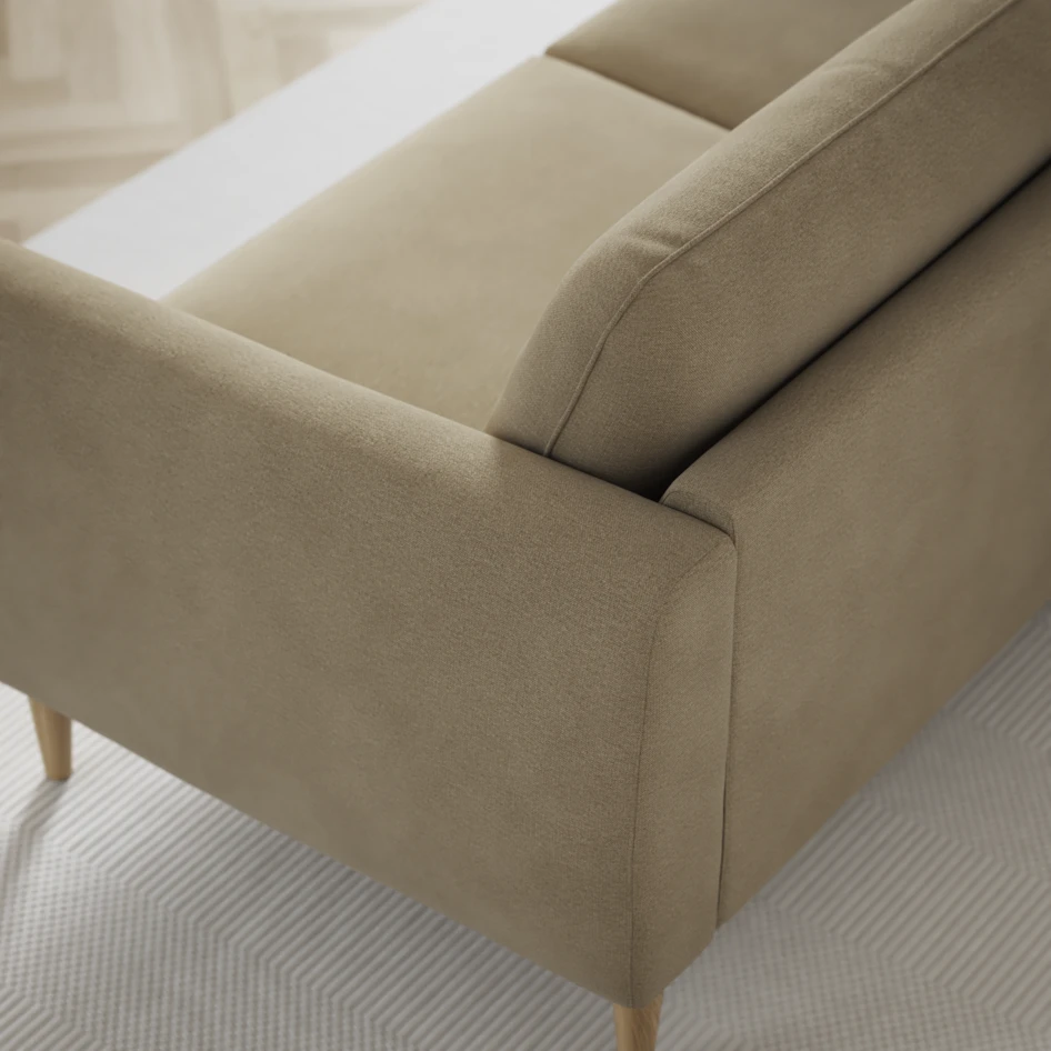 Bridge - 3-sits soffa med schäslong vänster och divan höger - Beige