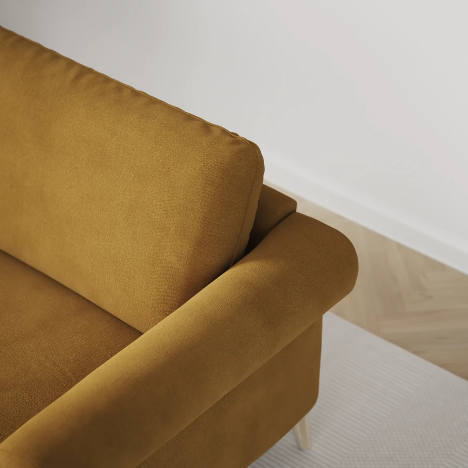 Bridge - 3-sits soffa - Gul