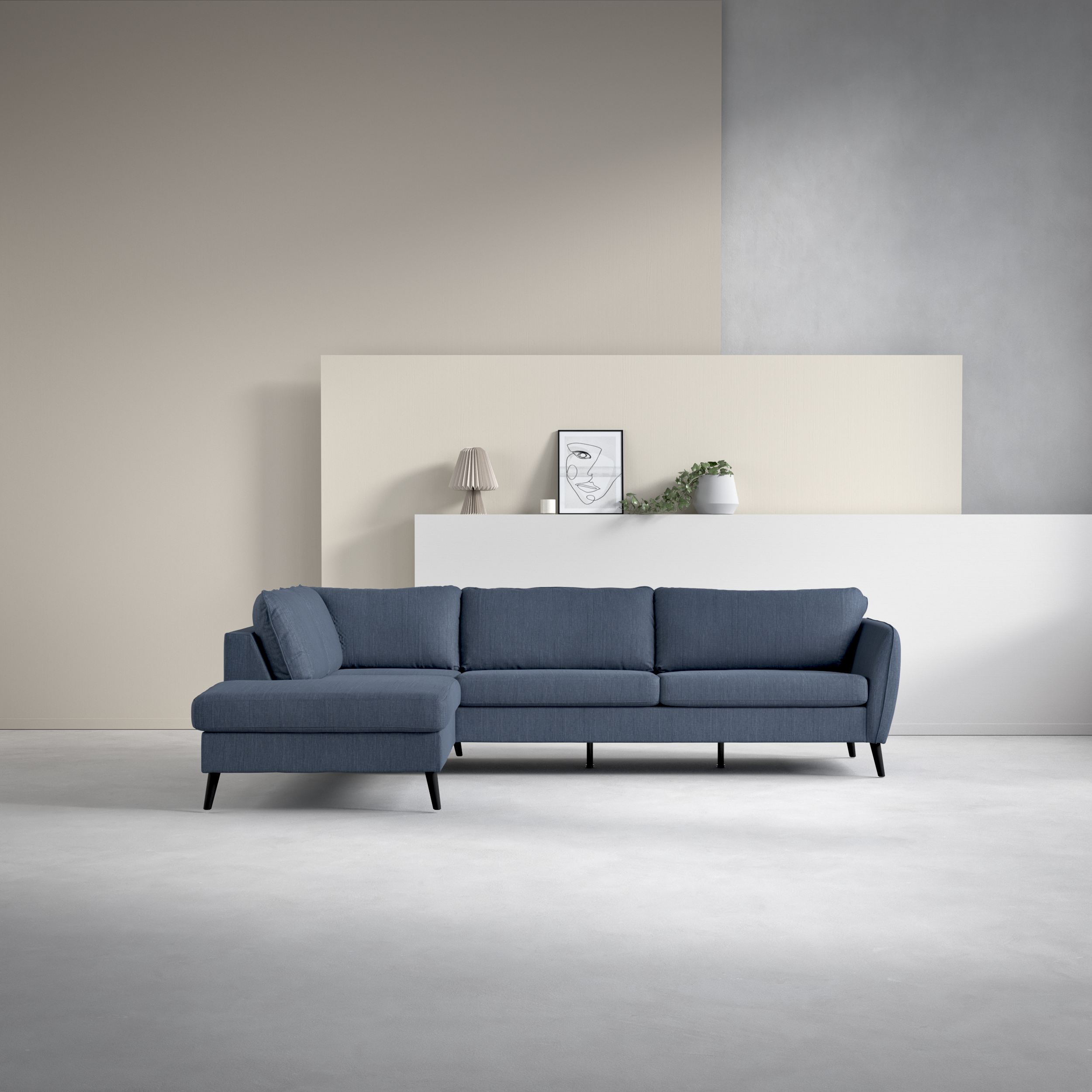 County - 2,5-sits soffa med divan vänster - inspiration