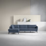 County - 2,5-sits soffa med divan vänster - Blå