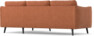 Madison - 2-sits soffa med schäslong höger - Orange