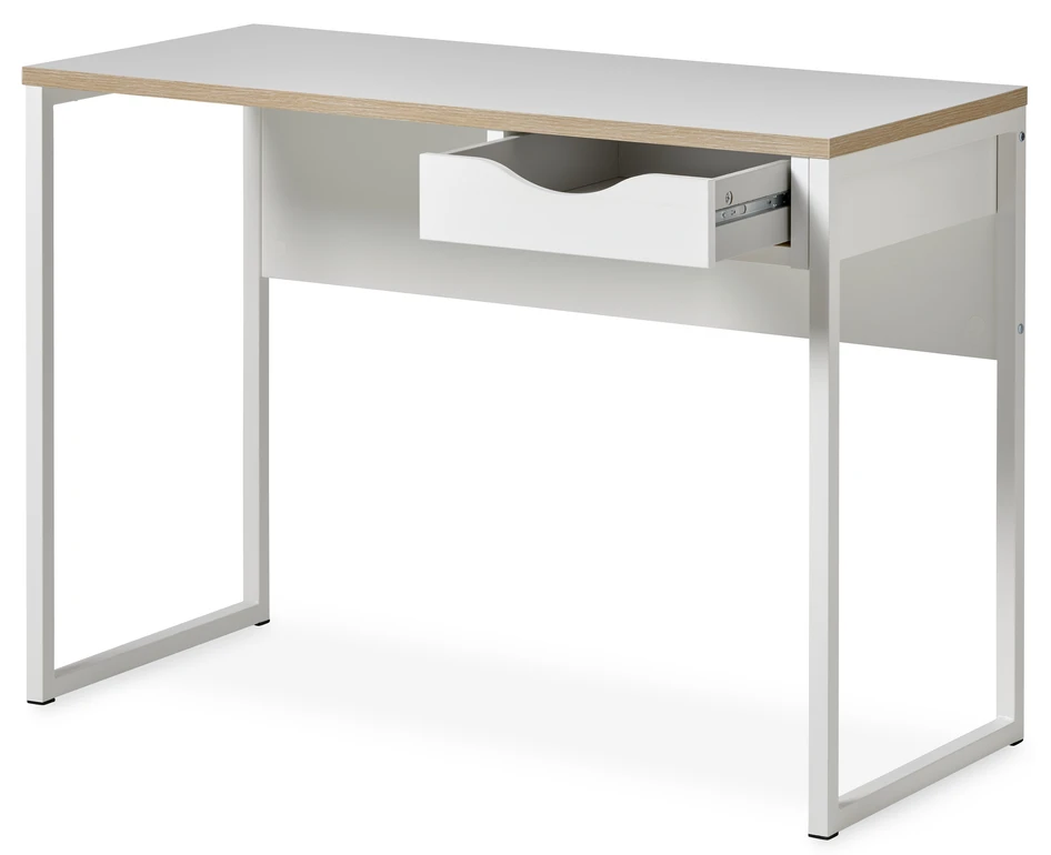 Nox - Skrivbord, L 110 cm - Vit