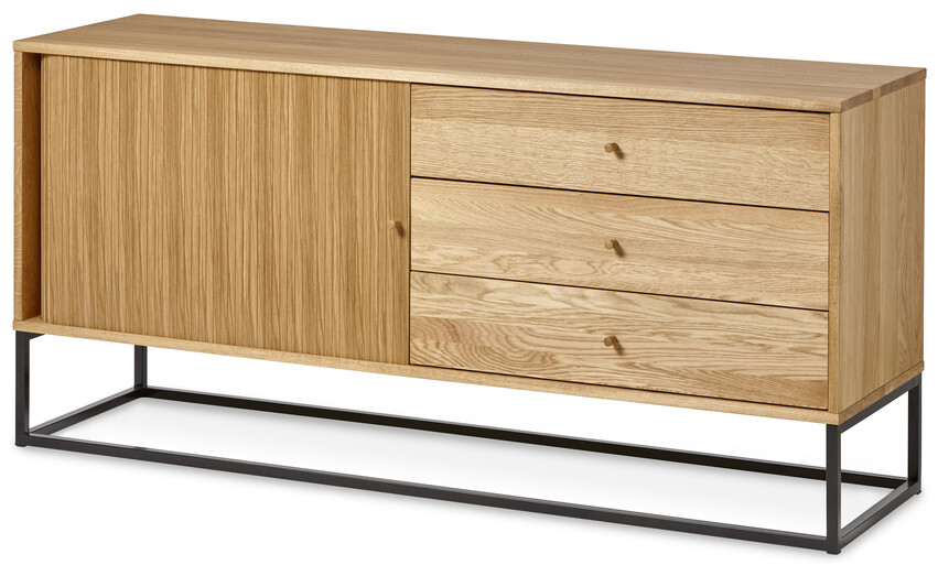 City - Skänk, B 160 cm - Brun