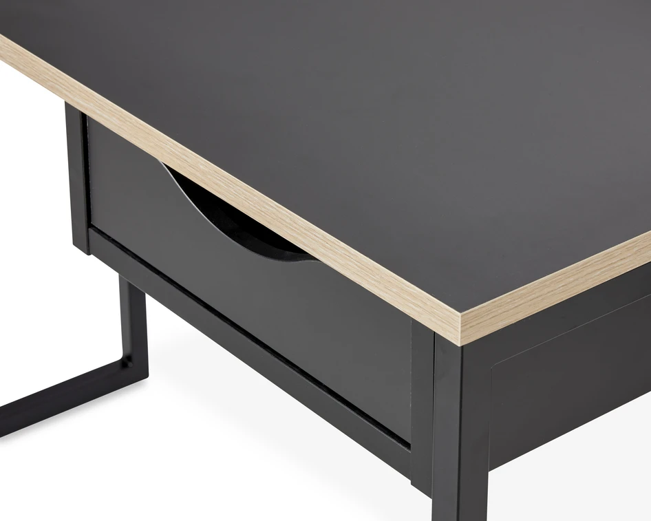Nox - Skrivbord, L 110 cm - Svart