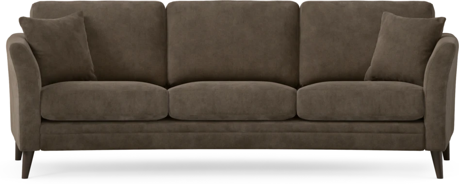 Eden - 3-sits soffa svängd - Brun