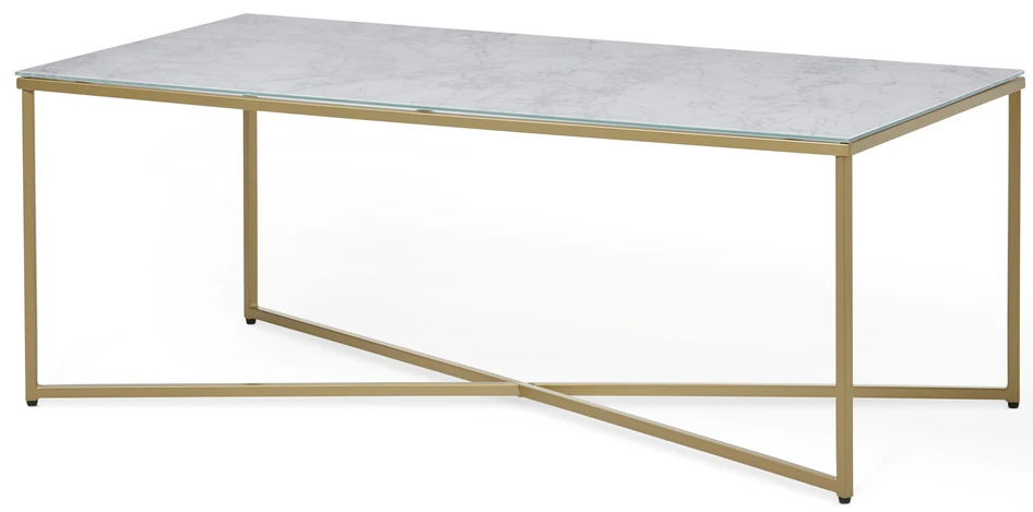 Sabina - Soffbord, L 120 cm - Gul