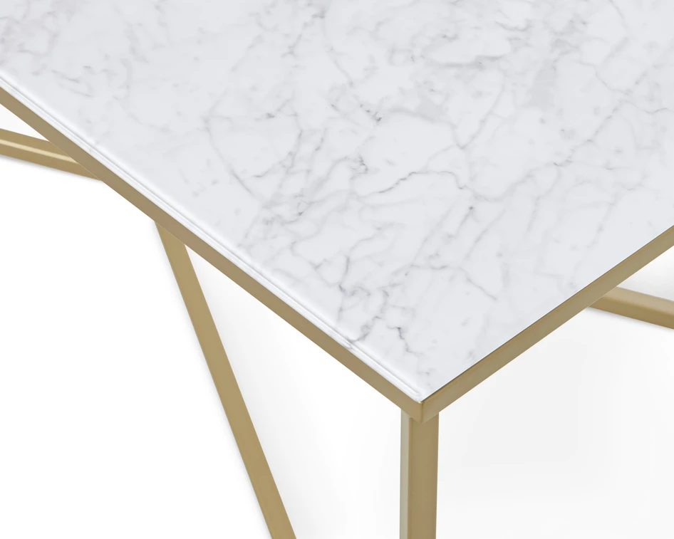 Sabina - Soffbord, L 120 cm - Gul