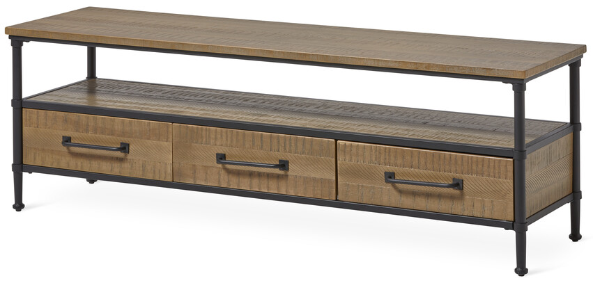 Gamleby - Tv-bänk, B 145 cm - Brun