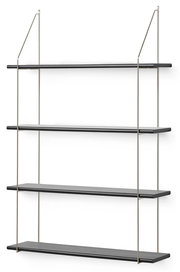 Axel - Vägghylla, B 80 cm - Svart