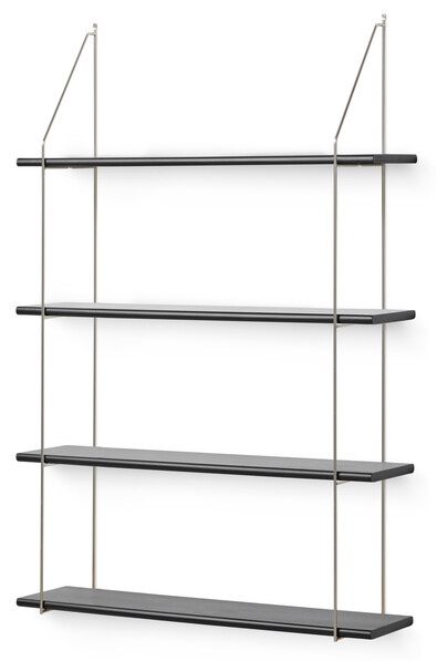 Axel - Vägghylla, B 80 cm - Svart