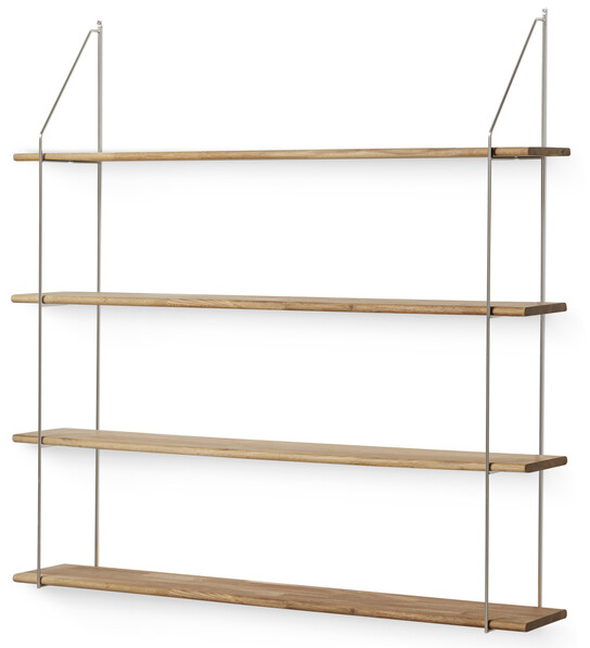 Axel - Vägghylla, B 120 cm - Brun