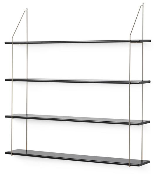Axel - Vägghylla, B 120 cm - Svart