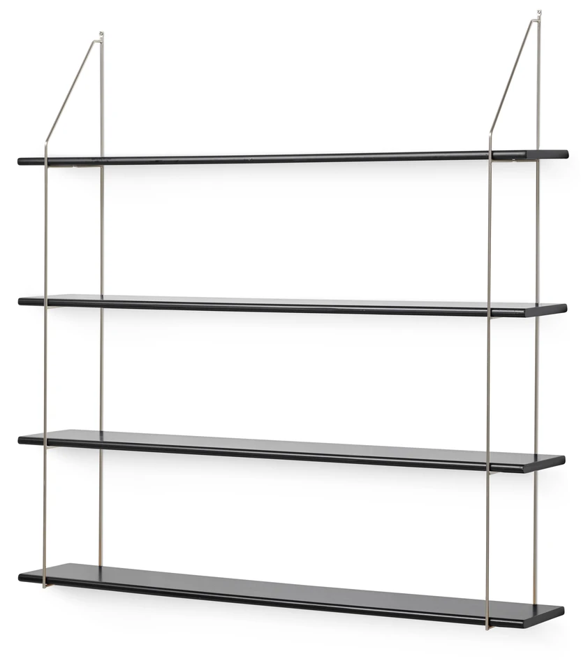 Axel - Vägghylla, B 120 cm - Svart