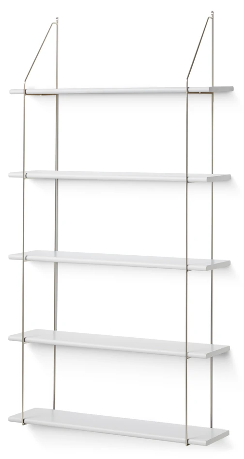 Axel - Vägghylla, 80x21,2x151 cm - Vit