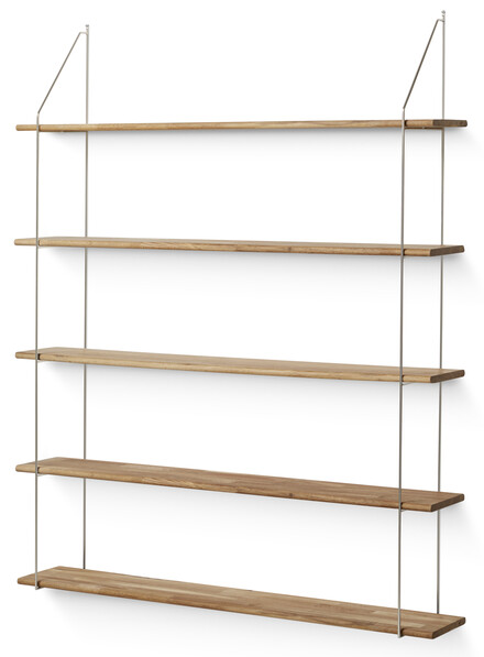 Axel - Vägghylla, B 120 cm - Brun