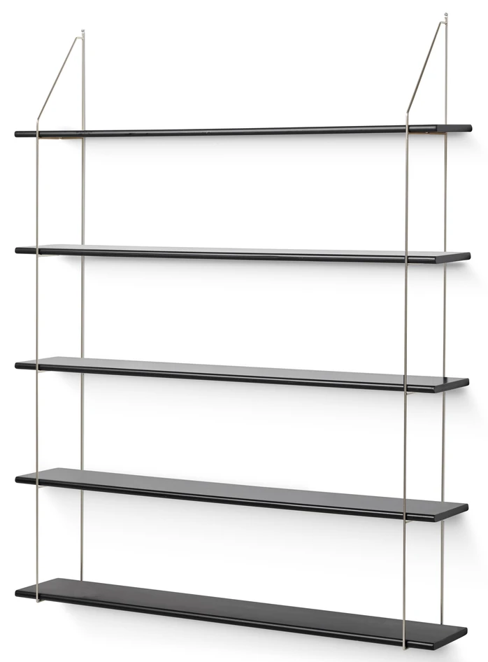 Axel - Vägghylla, B 120 cm - Svart