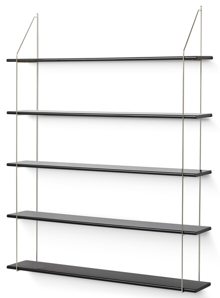 Axel - Vägghylla, B 120 cm - Svart
