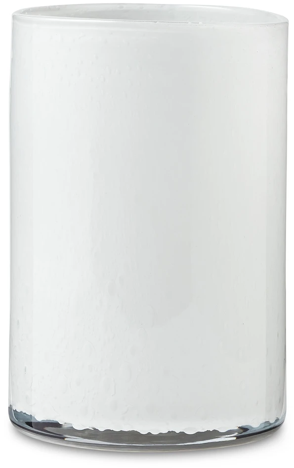 Donya - Ljuslykta, H 19 Ø 13 cm - Vit