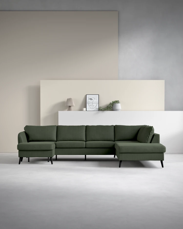 County - 3-sits soffa med schäslong vänster och divan höger - inspiration