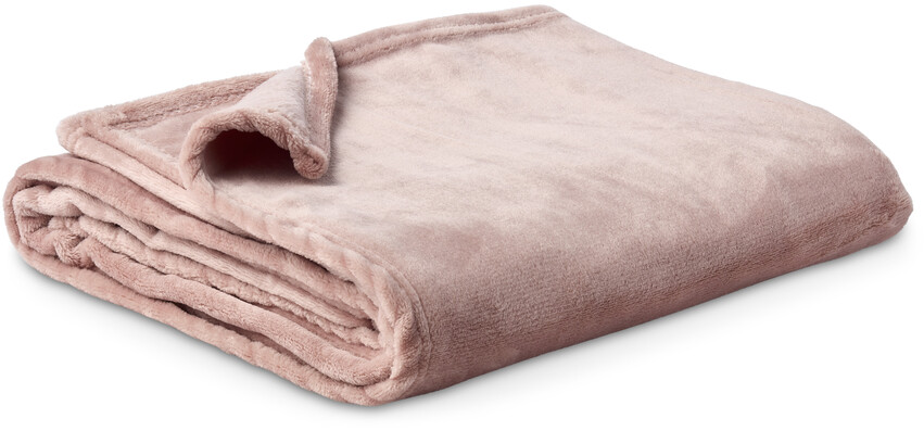 Sandra - Pläd, 130x150 cm - Rosa