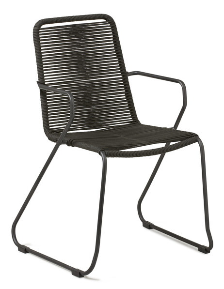 Ibiza - Utekarmstol - Grå