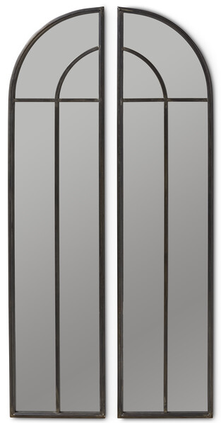 Window - Spegel, H 150 cm, 2 delar - Grå