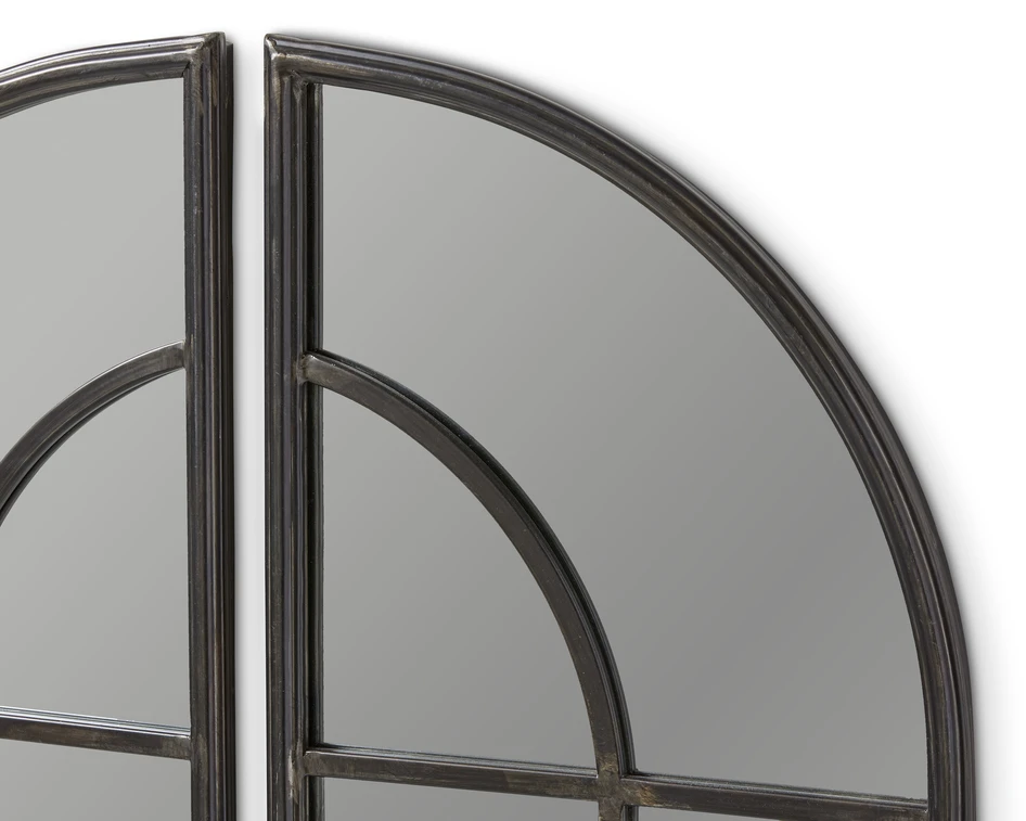 Window - Spegel, H 150 cm, 2 delar - Grå