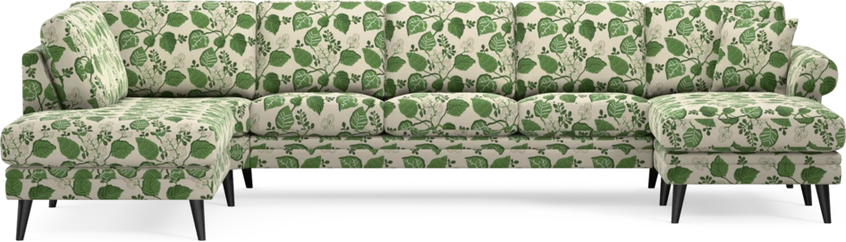 Eden - 3-sits soffa med divan vänster och schäslong höger - Flerfärgad