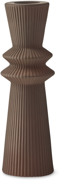 Michelle - Ljusstake, H 16 cm - Brun