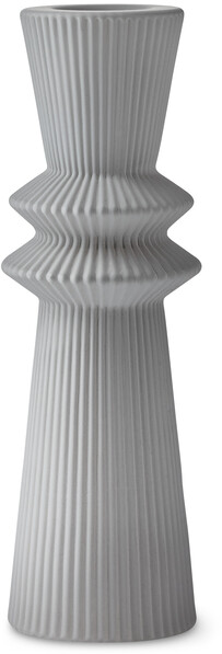 Michelle - Ljusstake, H 16 cm - Grå