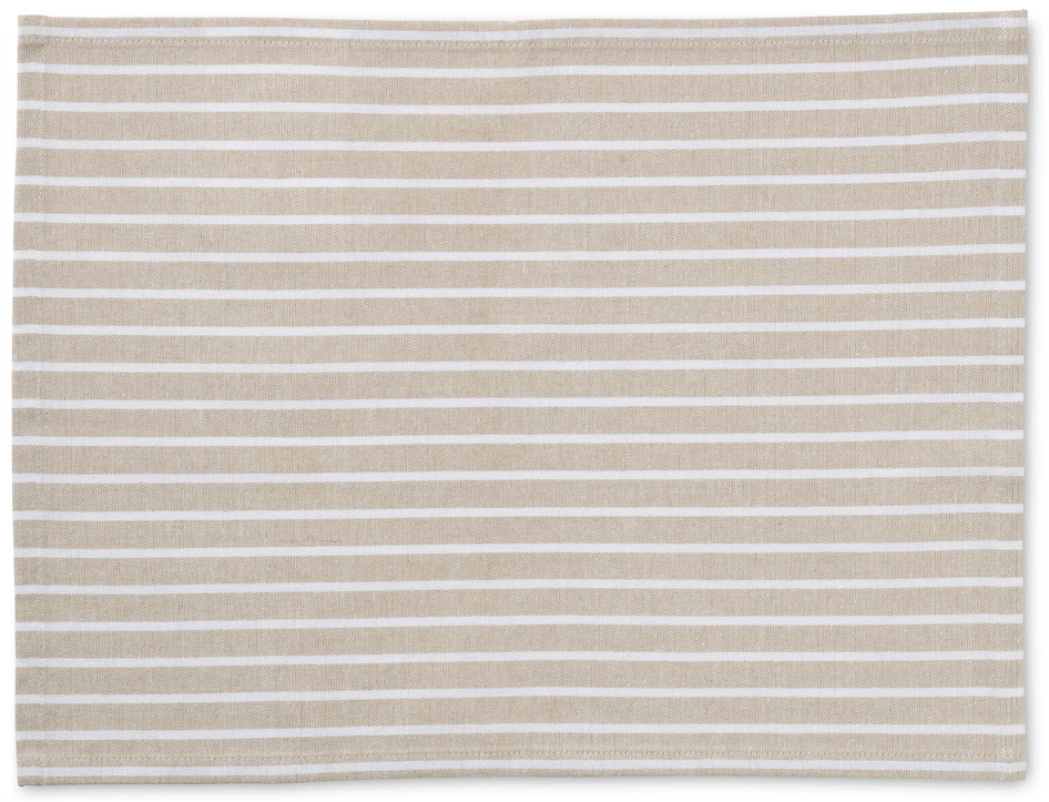 Recycle - Tablett i bomullsblandning, 35x45 cm - Beige