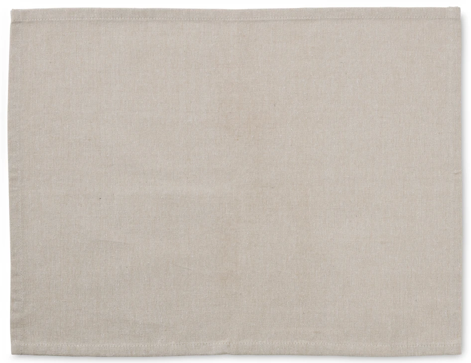 Recycle - Tablett i bomullsblandning, 35x45 cm - Beige