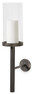 Pipe - Väggljusstake, H 55 cm - Svart