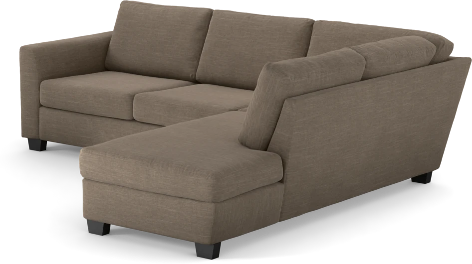 Friday - 2,5-sits soffa med divan höger - Brun