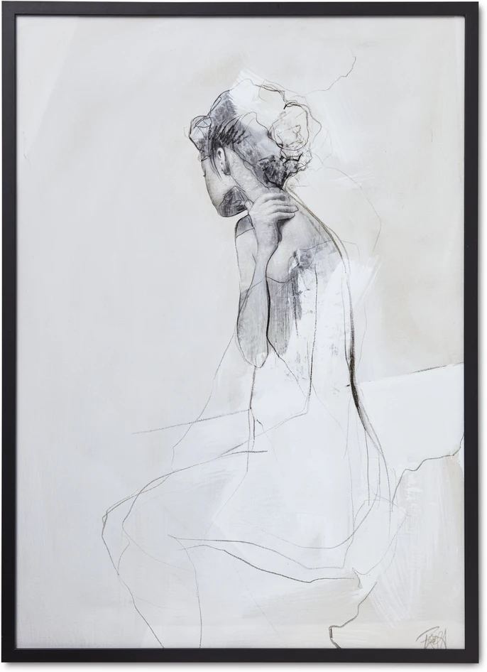 History 1 - Tavla, 50x70 cm - Grå