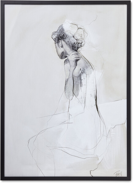 History 1 - Tavla, 50x70 cm - Grå