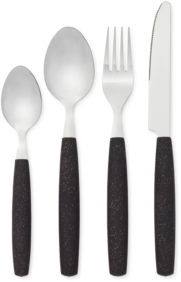 Doux - Bestickset, 16 delar - Svart