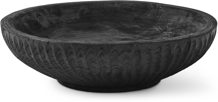 Carved - Skål, Ø 38 cm - Svart