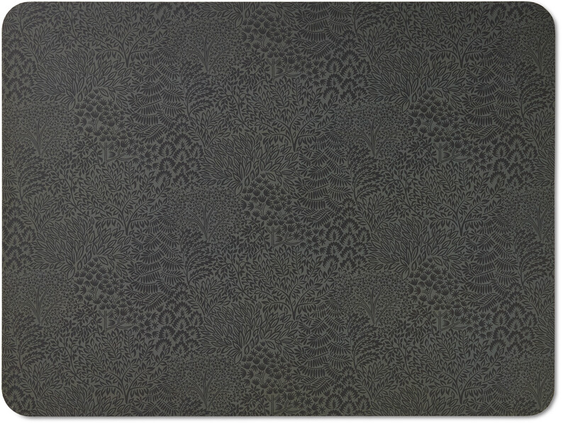 Skog - Tablett i mdf/kork, 30x40 cm, 2-pack - Grön