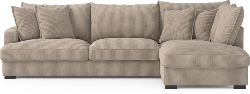 Mila - 3-sits soffa med divan höger - Beige