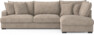 Mila - 3-sits soffa med divan höger - Beige