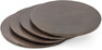 Raw - Underlägg, 4-pack, Ø 10,5 cm - Brun