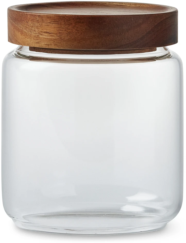 Sesam - Burk, H 10 Ø 9 cm - Vit
