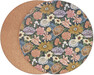 Millie - Tablett, Ø 38 cm, 2-pack - Flerfärgad