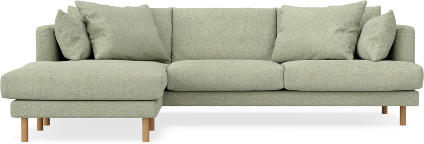 Harper - 4-sits med schäslong vänster - Grön