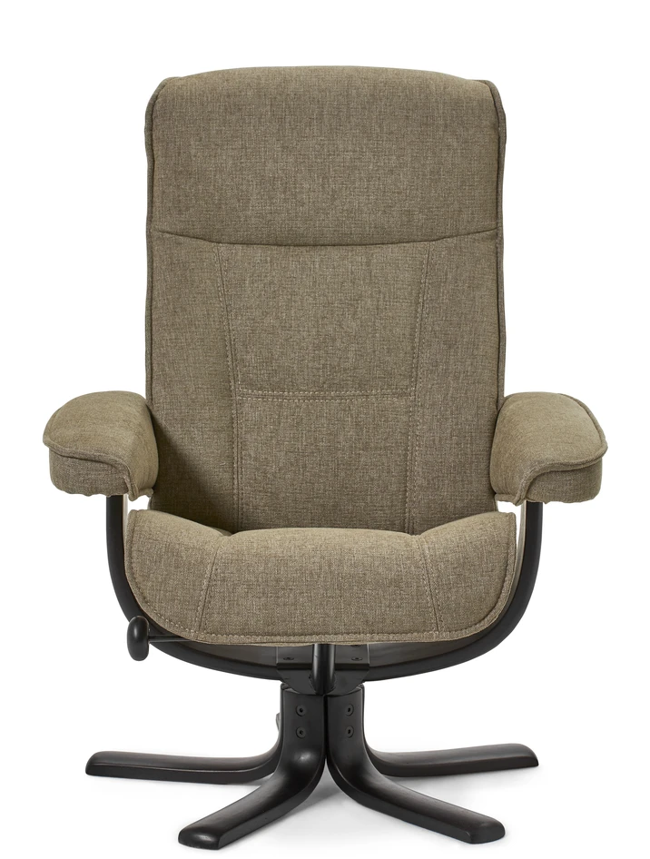 Jenka - Fåtölj med fotpall - Beige