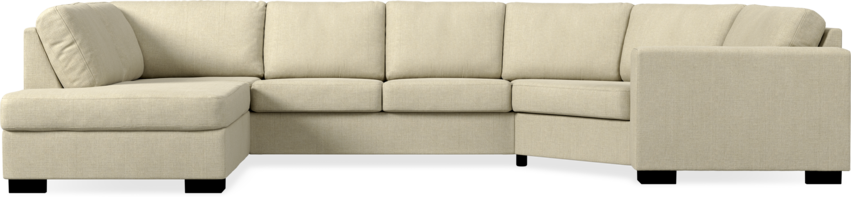 Nevada - 2-sits soffa med divan vänster och cosy hörn höger - Beige