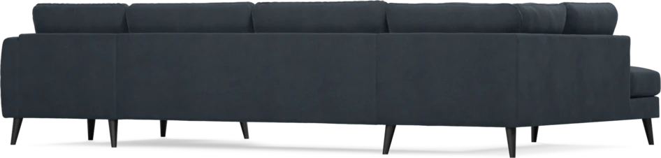 Bridge - 3-sits soffa med divan vänster och schäslong höger - Blå