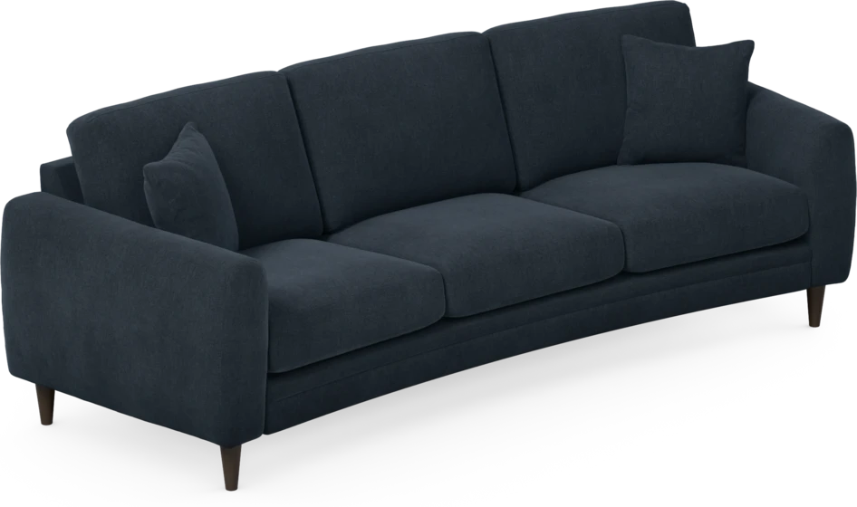 Eden - 3-sits soffa svängd - Blå